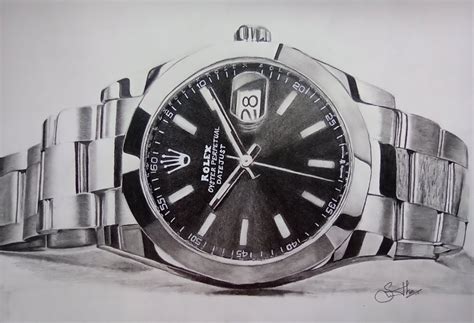 rolex watch contour line drawing|How to Draw a Rolex Watch .